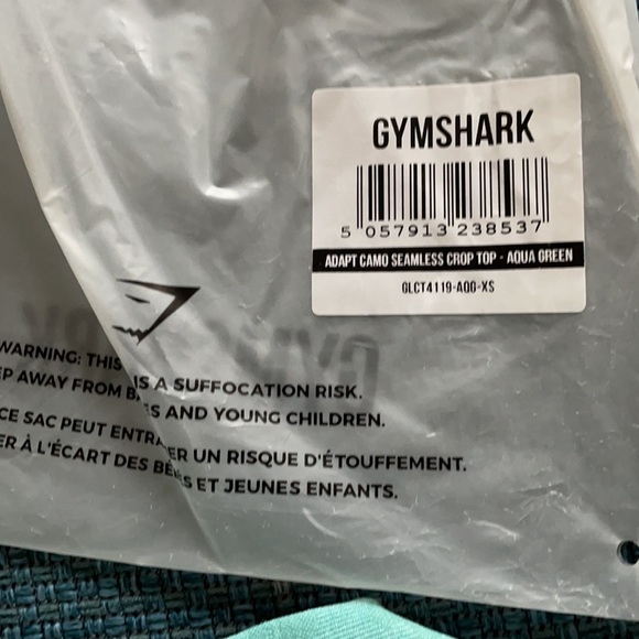 GYMSHARK ADAPT CAMO SEAMLESS LONG SLEEVE CROP TOP - Picture 8 of 11